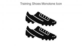 Training Shoes Monotone Icon In Powerpoint Pptx Png And Editable Eps Format