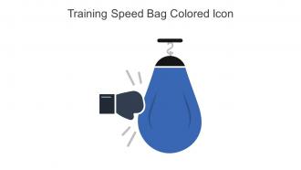 Training Speed Bag Colored Icon In Powerpoint Pptx Png And Editable Eps Format