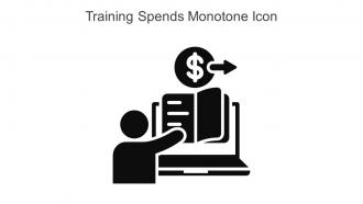 Training Spends Monotone Icon In Powerpoint Pptx Png And Editable Eps Format