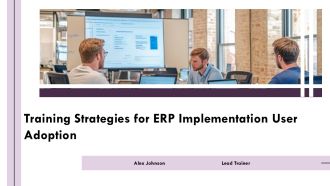 Training Strategies For ERP Implementation User Adoption PPT Designs AT