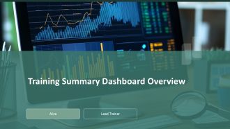 Training Summary Dashboard Overview PPT Sample ACP