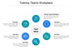 Training teams workplace ppt powerpoint presentation infographic template design templates cpb