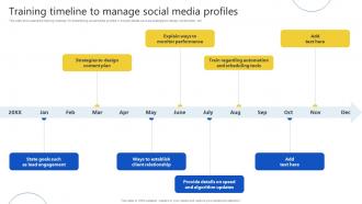 Training Timeline To Manage Social Media Profiles