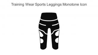 Training Wear Sports Leggings Monotone Icon In Powerpoint Pptx Png And Editable Eps Format