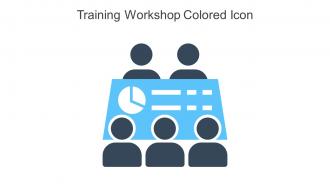 Training Workshop Colored Icon In Powerpoint Pptx Png And Editable Eps Format