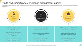 Traits And Competencies Of Change Management Agents Changemakers Catalysts Organizational CM SS V