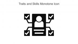 Traits And Skills Monotone Icon In Powerpoint Pptx Png And Editable Eps Format