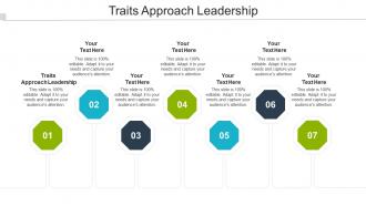 Traits Approach Leadership Ppt Powerpoint Presentation Show Portfolio Cpb