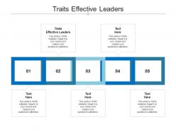 Traits effective leaders ppt powerpoint presentation pictures ideas cpb