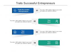 Traits successful entrepreneurs ppt powerpoint presentation file templates cpb