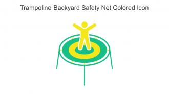 Trampoline Backyard Safety Net Colored Icon In Powerpoint Pptx Png And Editable Eps Format