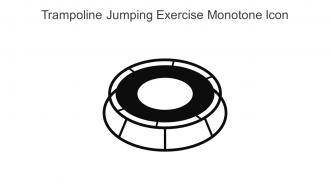 Trampoline Jumping Exercise Monotone Icon In Powerpoint Pptx Png And Editable Eps Format