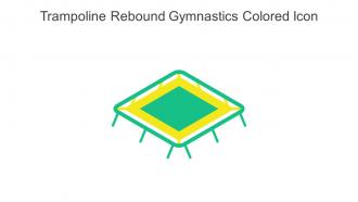 Trampoline Rebound Gymnastics Colored Icon In Powerpoint Pptx Png And Editable Eps Format
