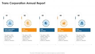 Trans Corporation Annual Report In Powerpoint And Google Slides Cpb