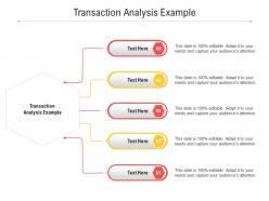 Transaction analysis example ppt powerpoint presentation ideas pictures cpb