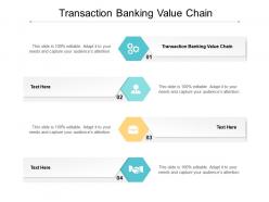 Transaction banking value chain ppt powerpoint presentation professional brochure cpb