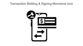 Transaction Bidding And Signing Monotone Icon In Powerpoint Pptx Png And Editable Eps Format