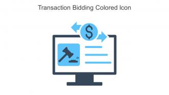 Transaction Bidding Colored Icon In Powerpoint Pptx Png And Editable Eps Format
