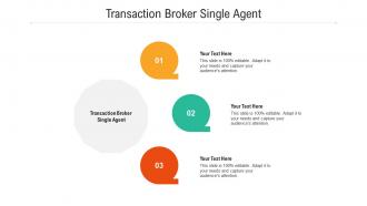 Transaction broker single agent ppt powerpoint presentation professional gallery cpb