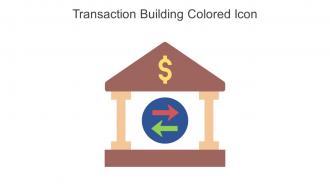 Transaction Building Colored Icon In Powerpoint Pptx Png And Editable Eps Format
