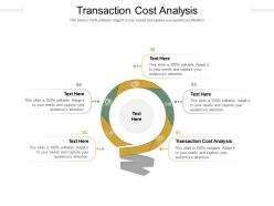 Transaction cost analysis ppt powerpoint presentation slides influencers cpb