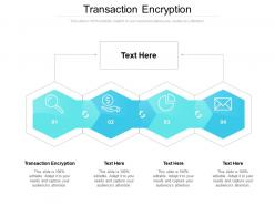 Transaction encryption ppt powerpoint presentation layouts portfolio cpb