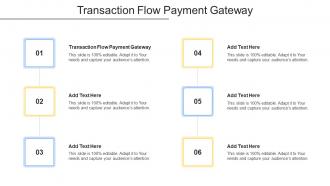 Transaction Flow Payment Gateway Ppt Powerpoint Presentation Outline Show Cpb