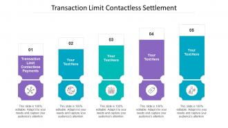 Transaction Limit Contactless Settlement Ppt Powerpoint Presentation Slides Template Cpb