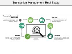 Transaction management real estate ppt powerpoint presentation ideas diagrams cpb