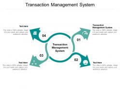Transaction management system ppt powerpoint presentation pictures smartart cpb
