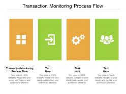Transaction monitoring process flow ppt powerpoint presentation show cpb