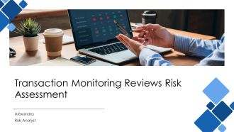 Transaction Monitoring Reviews Risk Assessment PPT Structure AT
