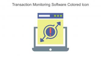 Transaction Monitoring Software Colored Icon In Powerpoint Pptx Png And Editable Eps Format