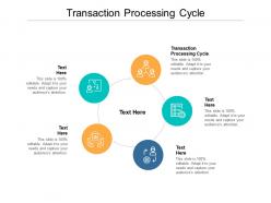 Transaction processing cycle ppt powerpoint presentation pictures ideas cpb