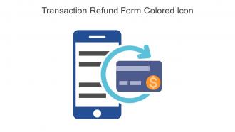 Transaction Refund Form Colored Icon In Powerpoint Pptx Png And Editable Eps Format