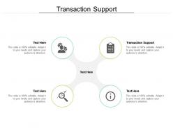Transaction support ppt powerpoint presentation inspiration diagrams cpb