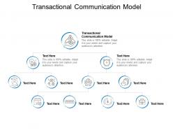Transactional communication model ppt powerpoint presentation images cpb