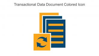 Transactional Data Document Colored Icon In Powerpoint Pptx Png And Editable Eps Format