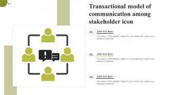 Transactional Model Of Communication Among Stakeholder Icon
