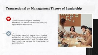 Transactional Theory Of Leadership Training Ppt