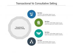 Transactional vs consultative selling ppt powerpoint presentation styles templates cpb