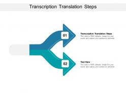 Transcription translation steps ppt powerpoint presentation slides graphics template cpb