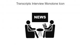 Transcripts Interview Monotone Icon In Powerpoint Pptx Png And Editable Eps Format