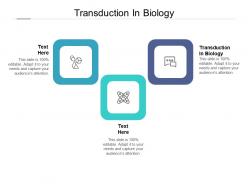 Transduction in biology ppt powerpoint presentation pictures brochure cpb