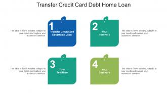 Transfer credit card debt home loan ppt powerpoint presentation slides clipart cpb