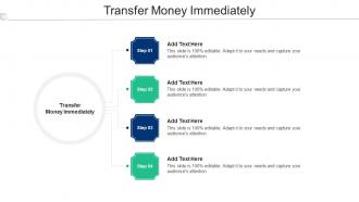 Transfer Money Immediately Ppt Powerpoint Presentation Model Master Slide Cpb