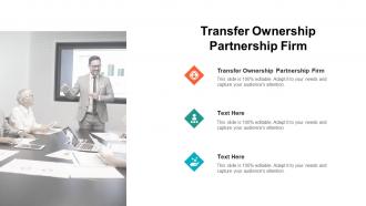 Transfer ownership partnership firm ppt powerpoint presentation model brochure cpb