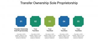 Transfer ownership sole proprietorship ppt powerpoint presentation infographics background designs cpb
