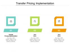Transfer pricing implementation ppt powerpoint presentation model tips cpb