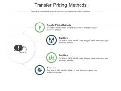 Transfer pricing methods ppt powerpoint presentation ideas deck cpb